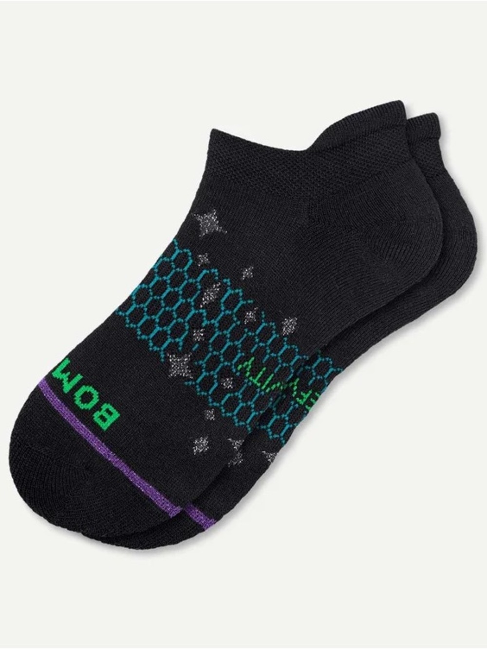 NWT Bombas x Wicked Black Low-Cut Socks - Picture 3 of 3